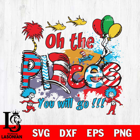 On the Places you will go svg, Dr seuss svg eps dxf png file, Digital Download,Instant Download