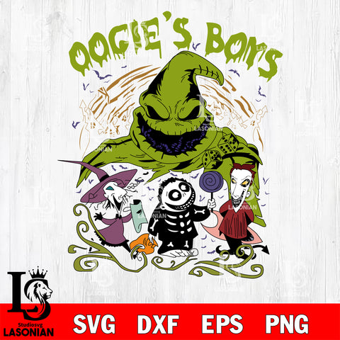 Oogie s Boys SVG DXF EPS PNG FILE, Halloween File Cut, Digital Download,Instant Download, Silhouette,Horror Cricut