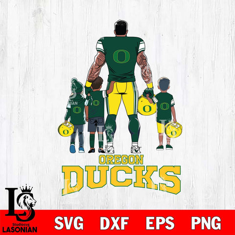 Oregon Ducks 4 Father and son Rugby SVG DXF EPS PNG FILE,NCAA SVG, Father day Digital Download,Instant Download, Silhouette