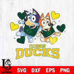 Oregon Ducks Bluey & Bingo 10 Svg Eps Dxf Png File, NCAA svg, Digital Download, Instant Download