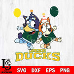 Oregon Ducks Bluey & Bingo 2 Svg Eps Dxf Png File, NCAA svg, Digital Download, Instant Download