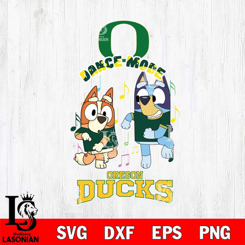 Oregon Ducks Bluey Bingo Dance Mode Svg Eps Dxf Png File, NCAA svg, Digital Download, Instant Download