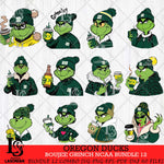 Oregon Ducks Boujee Grinch NCAA Bundle 12 SVG Eps Dxf Png File, Digital Download, Instant Download