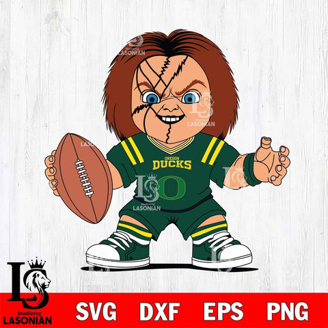 Oregon Ducks Chucky Horror 2 Svg Eps Dxf Png File, NCAA svg, Digital Download, Instant Download
