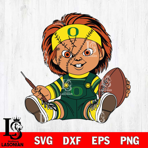 Oregon Ducks Chucky Horror 9 Svg Eps Dxf Png File, NCAA svg, Digital Download, Instant Download