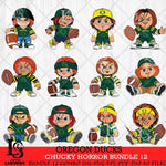 Oregon Ducks Chucky Horror Bundle 12 SVG Eps Dxf Png File, Bundle NCAA svg, Digital Download, Instant Download