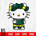 Oregon Ducks Cute Hello Kitty Football 2 Svg Eps Dxf Png File, NCAA svg, Digital Download, Instant Download