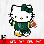 Oregon Ducks Cute Hello Kitty Football 7 Svg Eps Dxf Png File, NCAA svg, Digital Download, Instant Download