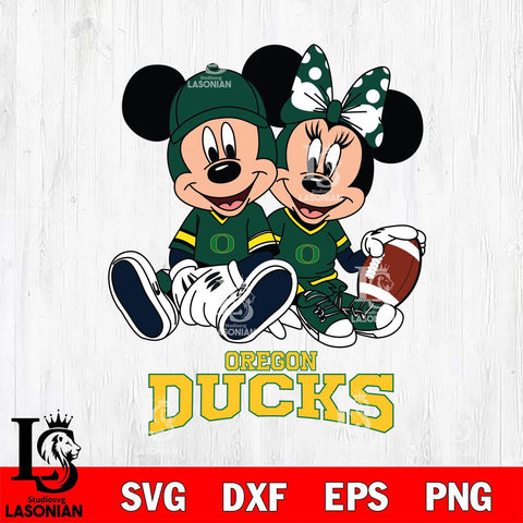 Oregon Ducks Disney Mickey And Minnie Football Svg Eps Dxf Png File, NCAA svg , Digital Download , Instant Download, Cricut File