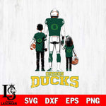 Oregon Ducks Father And Child Football SVG DXF EPS PNG FILE,NCAA SVG, Father day Digital Download,Instant Download, Silhouette