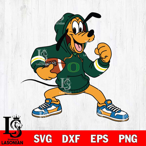 Oregon Ducks Goofy Disney Football Christmas File Cut, NCAA SVG DXF EPS PNG FILE, Digital Download , Criucut , Silhouette