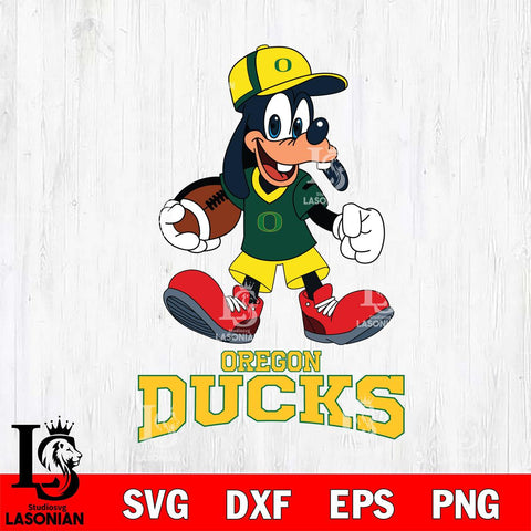 Oregon Ducks Goofy Football Player SVG DXF EPS PNG FILE,NCAA svg ,Football Digital Download,Instant Download, Silhouette