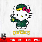 Oregon Ducks Hello Kitty Best Fan Svg Eps Dxf Png File, Digital Download, Instant Download