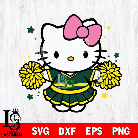 Oregon Ducks Hello Kitty Cheerleader 10 Svg Eps Dxf Png File, Digital Download, Instant Download