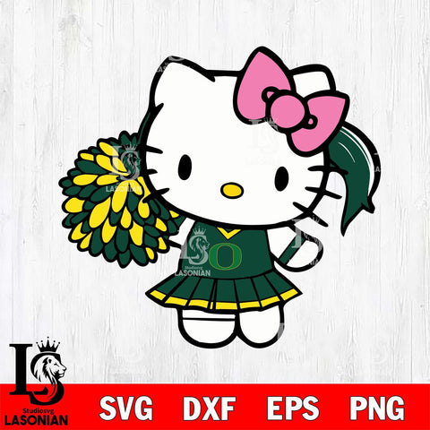 Oregon Ducks Hello Kitty Cheerleader 12 Svg Eps Dxf Png File, Digital Download, Instant Download