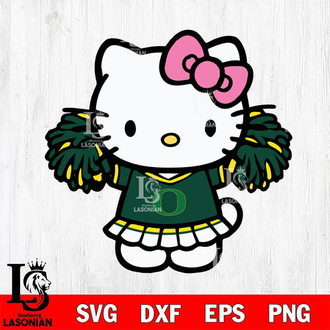 Oregon Ducks Hello Kitty Cheerleader 3 Svg Eps Dxf Png File, Digital Download, Instant Download