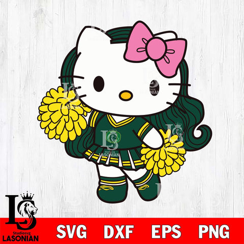 Oregon Ducks Hello Kitty Cheerleader 7 Svg Eps Dxf Png File, Digital Download, Instant Download