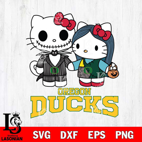 Oregon Ducks Hello Kitty Horror 11 Svg Eps Dxf Png File, Digital Download