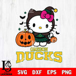 Oregon Ducks Hello Kitty Horror 1 Svg Eps Dxf Png File, Digital Download