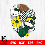 Oregon Ducks Hello Kitty NCAA 2 Svg Eps Dxf Png File, Digital Download, Instant Download