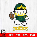 Oregon Ducks Hello Kitty NCAA 4 Svg Eps Dxf Png File, Digital Download, Instant Download