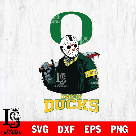 Oregon Ducks Jason Voorhees 10 Svg Eps Dxf Png File, Digital Download