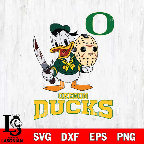 Oregon Ducks Jason Voorhees 12 Svg Eps Dxf Png File, Digital Download