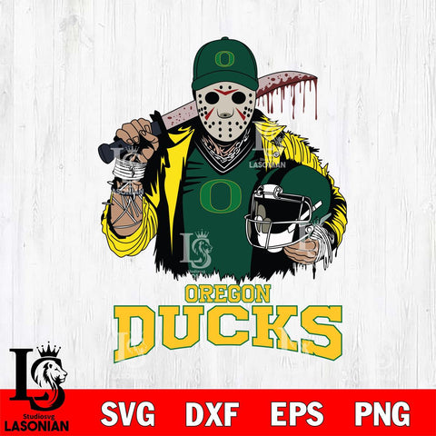 Oregon Ducks Jason Voorhees 2 Svg Eps Dxf Png File, Digital Download