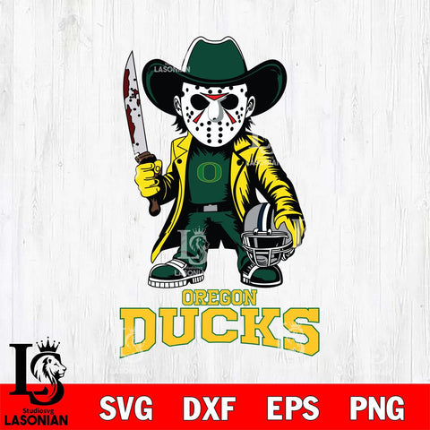 Oregon Ducks Jason Voorhees 3 Svg Eps Dxf Png File, Digital Download