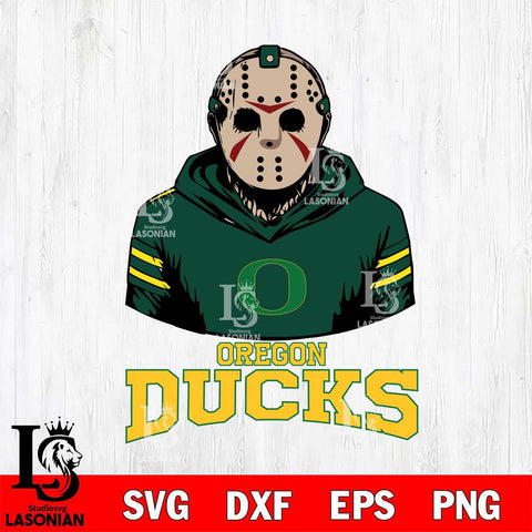 Oregon Ducks Jason Voorhees 4 Svg Eps Dxf Png File, Digital Download