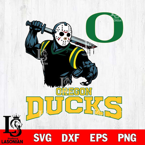 Oregon Ducks Jason Voorhees 5 Svg Eps Dxf Png File, Digital Download