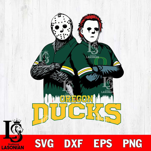 Oregon Ducks Jason Voorhees 8 Svg Eps Dxf Png File, Digital Download