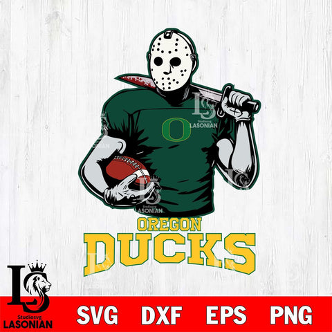 Oregon Ducks Jason Voorhees 9 Svg Eps Dxf Png File, Digital Download