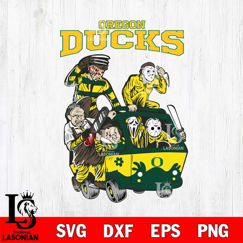 Oregon Ducks Jason Voorhees Horror 10 Svg Eps Dxf Png File, NCAA svg, Digital Download, Instant Download