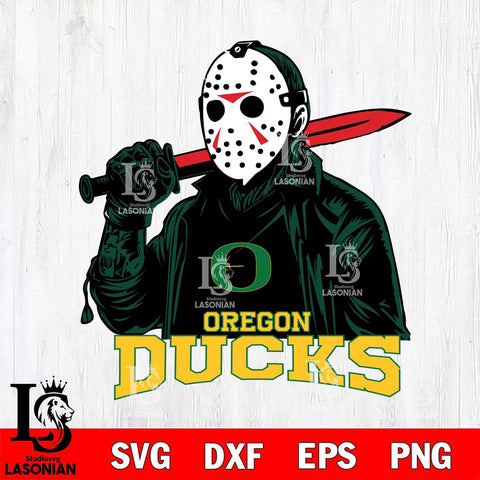 Oregon Ducks Jason Voorhees Horror 12 Svg Eps Dxf Png File, NCAA svg, Digital Download, Instant Download