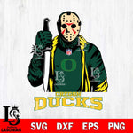 Oregon Ducks Jason Voorhees Horror 3 Svg Eps Dxf Png File, NCAA svg, Digital Download, Instant Download