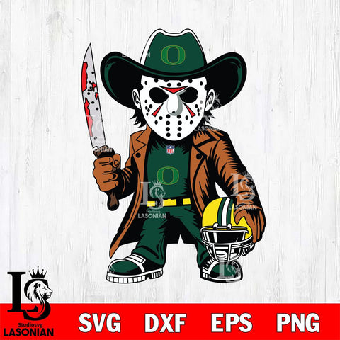 Oregon Ducks Jason Voorhees Horror Svg Eps Dxf Png File, NCAA svg, Digital Download, Instant Download