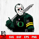 Oregon Ducks Jason Voorhees Horror 7 Svg Eps Dxf Png File, NCAA svg, Digital Download, Instant Download