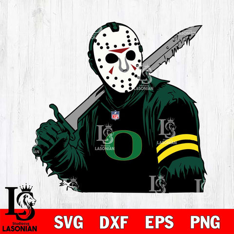 Oregon Ducks Jason Voorhees Horror 7 Svg Eps Dxf Png File, NCAA svg, Digital Download, Instant Download