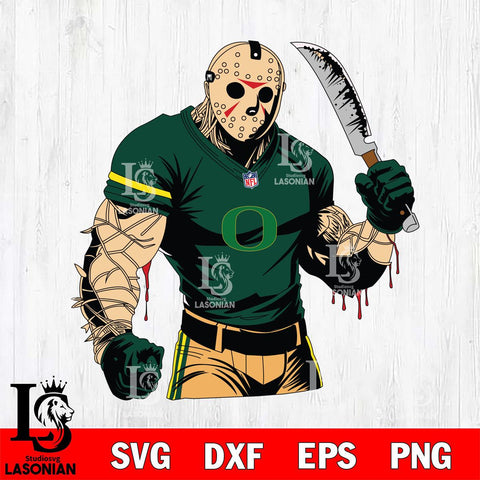 Oregon Ducks Jason Voorhees Horror 8 Svg Eps Dxf Png File, NCAA svg, Digital Download, Instant Download