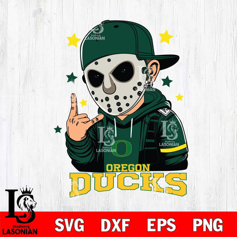 Oregon Ducks Jason Voorhees Horror 9 Svg Eps Dxf Png File, NCAA svg, Digital Download, Instant Download