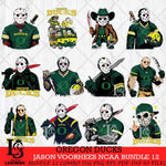Oregon Ducks Jason Voorhees Horror Bundle 12 SVG Eps Dxf Png File, bundle NCAA svg, Digital Download, Instant Download