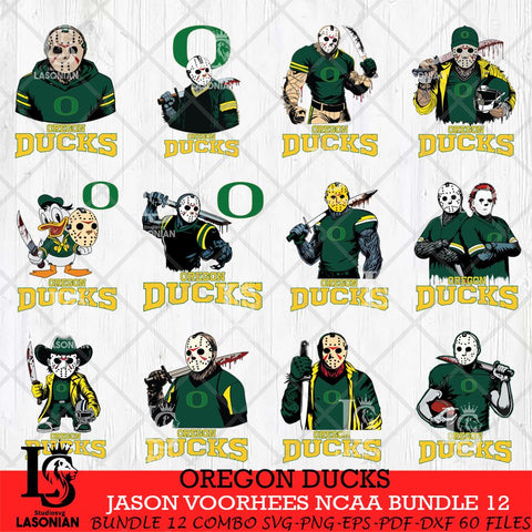 Oregon Ducks Jason Voorhees NCAA Bundle 12 SVG Svg Eps Dxf Png File, Digital Download