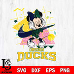 Oregon Ducks Minnie Mouse Dancing SVG DXF EPS PNG FILE, NCAA File Cut,Digital Download,Instant Download