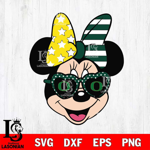 Oregon Ducks Minnie Mouse Love Svg Eps Dxf Png File, NCAA svg, Digital Download, Instant Download