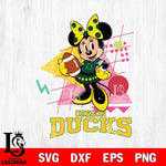 Oregon Ducks Minnie Mouse Sport SVG DXF EPS PNG FILE, NCAA File Cut,Digital Download,Instant Download