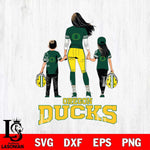 Oregon Ducks Mother and son Rugby SVG DXF EPS PNG FILE,NCAA SVG, Father day Digital Download,Instant Download, Silhouette