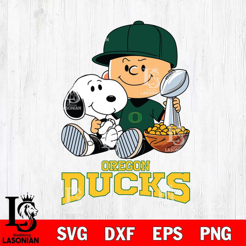 Oregon Ducks Peanuts Snoopy Champion football SVG DXF EPS PNG FILE,Snoopy File Cut, NCAA Digital Download,Instant Download,Christmas Silhouette