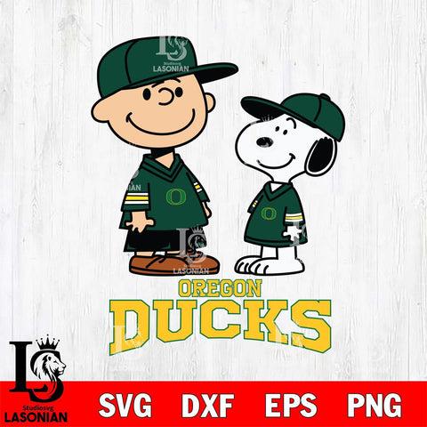 Oregon Ducks Peanuts Snoopy Football SVG DXF EPS PNG FILE,Snoopy File Cut, NCAA Digital Download,Instant Download,Christmas Silhouette