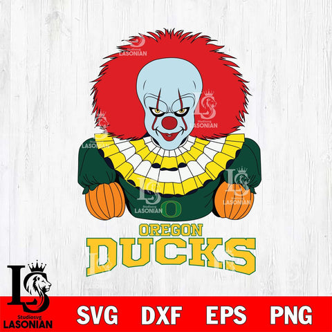Oregon Ducks Pennywise Horror Sport 3 Svg Eps Dxf Png File, Digital Download